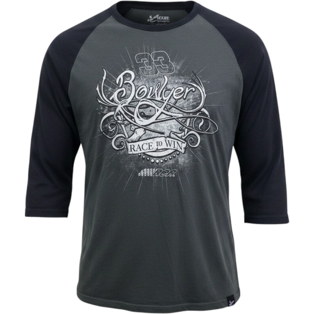 Chase Authentics NASCAR Clint Bowyer 33‎ Race to Win Grey Raglan Shirt Mens 2XL